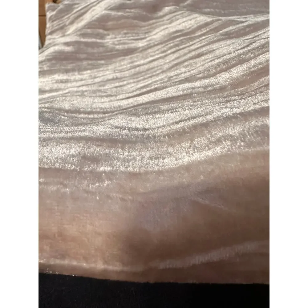 West Elm Pillow sham beige 20 x 26 Velvet Soft Texture Neutral Envelope Closure